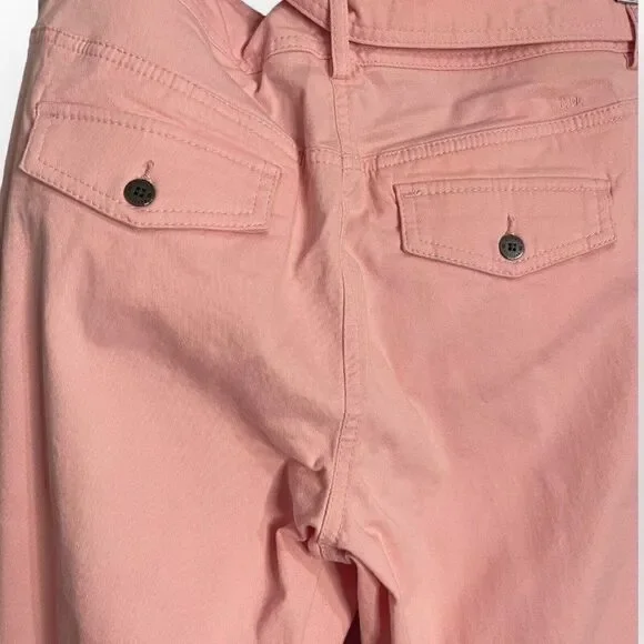 Tommy Hilfiger Belted Straight Leg Pants Womens 10 Pockets Y2K Barbiecore Casual - Picture 6 of 14